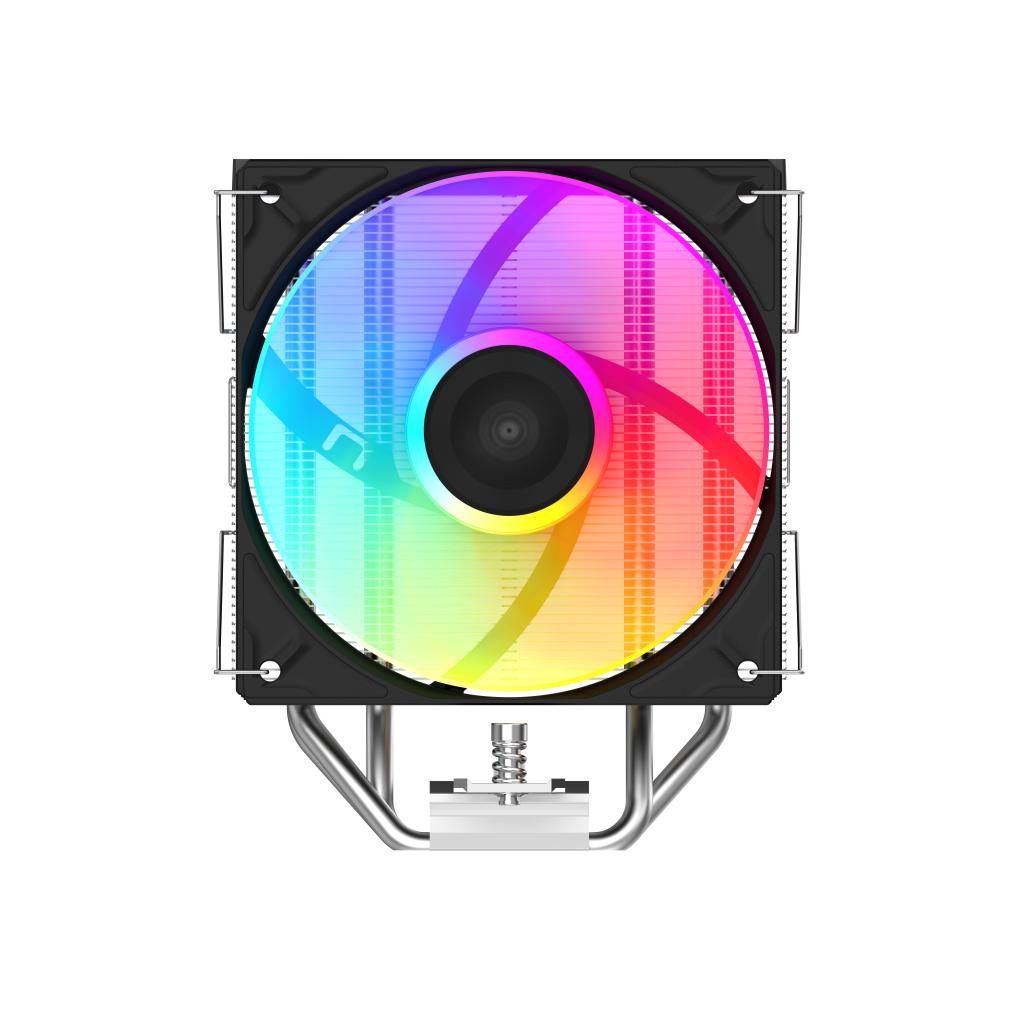 SAMA A40L, Black, 1x120mm ARGB Fan, Kule Tipi Hava Soğutma, 4 adet Gelişmiş Kompozit Isı Borusu, CPU Fan (AMD ve INTEL Tüm işlemciler ile uyumlu)
