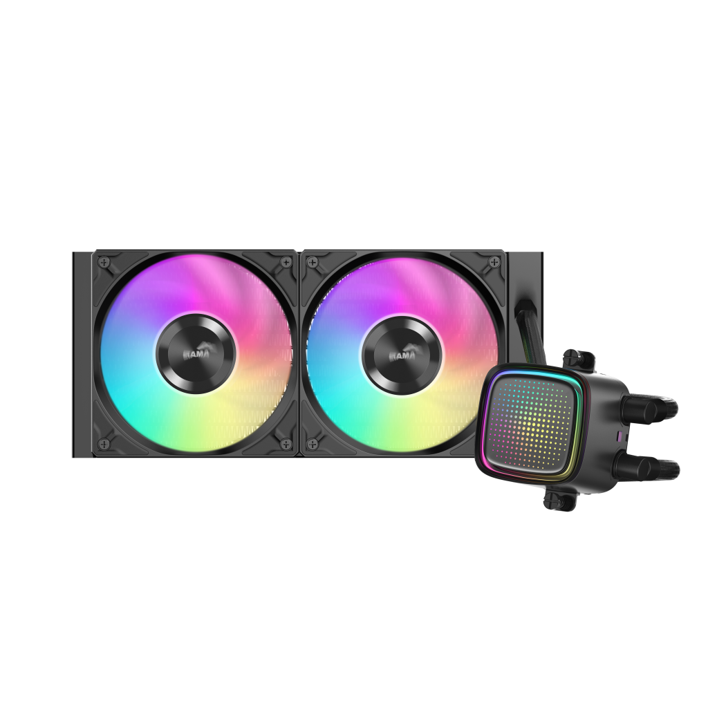 SAMA L50-240BK, Black, 240mm, 2x120mm ARGB Fan, CPU Sıvı Soğutma