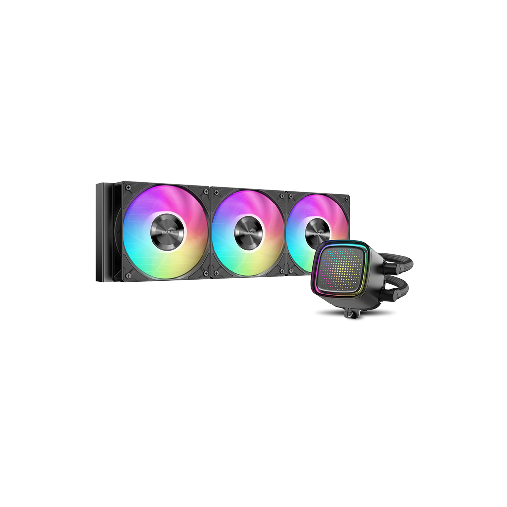 SAMA L50-360BK, Black, 360mm, 3x120mm ARGB Fan, CPU Sıvı Soğutma