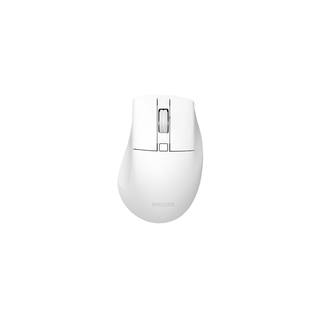 PHILIPS SPK7528W, SESSİZ, Beyaz, USB Nano 2,4Gh ve Bluetooth Kablosuz, 1600dpi, Optic, 3 Tuşlu, Ergonamik, Sessiz Click, Mouse