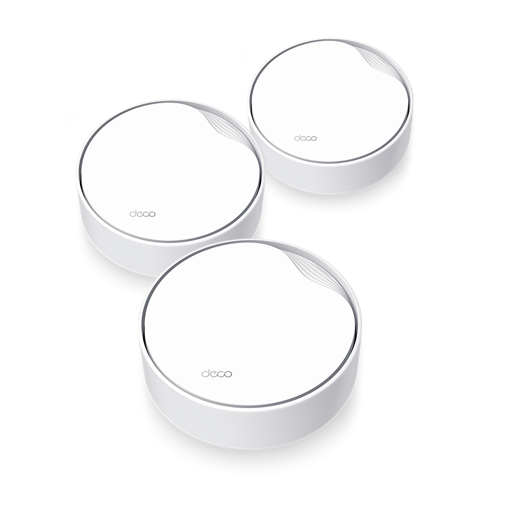 TP-LINK DECO-X50-POE, AX3000, Üçlü Mesh, 3000Mbps, Dual Band, WiFi6, 3Port Gigabit Lan, 600m2 Çekim Alanı, Router, Geniş Alan İnternet Ağı Sağlayıcısı