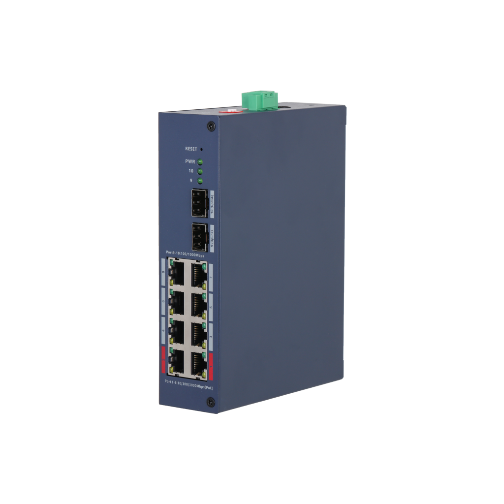 DAHUA CHS4210-8GT-110, 8 Port, Gigabit, PoE 110W, 2 Port Uplink, 2 Port SFP, Cloud Yönetilebilir, Switch