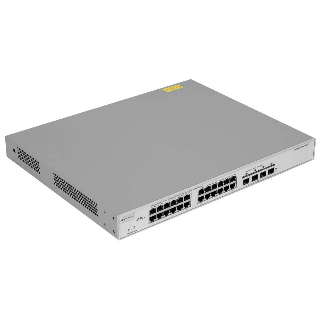 RUIJIE REYEE RG-NBS3200-24GT4XS-P-V2 24 Port GigaBit PoE, 370W, 4 Port 10G SFP, L2 Yönetilebilir Switch Metal Kasa