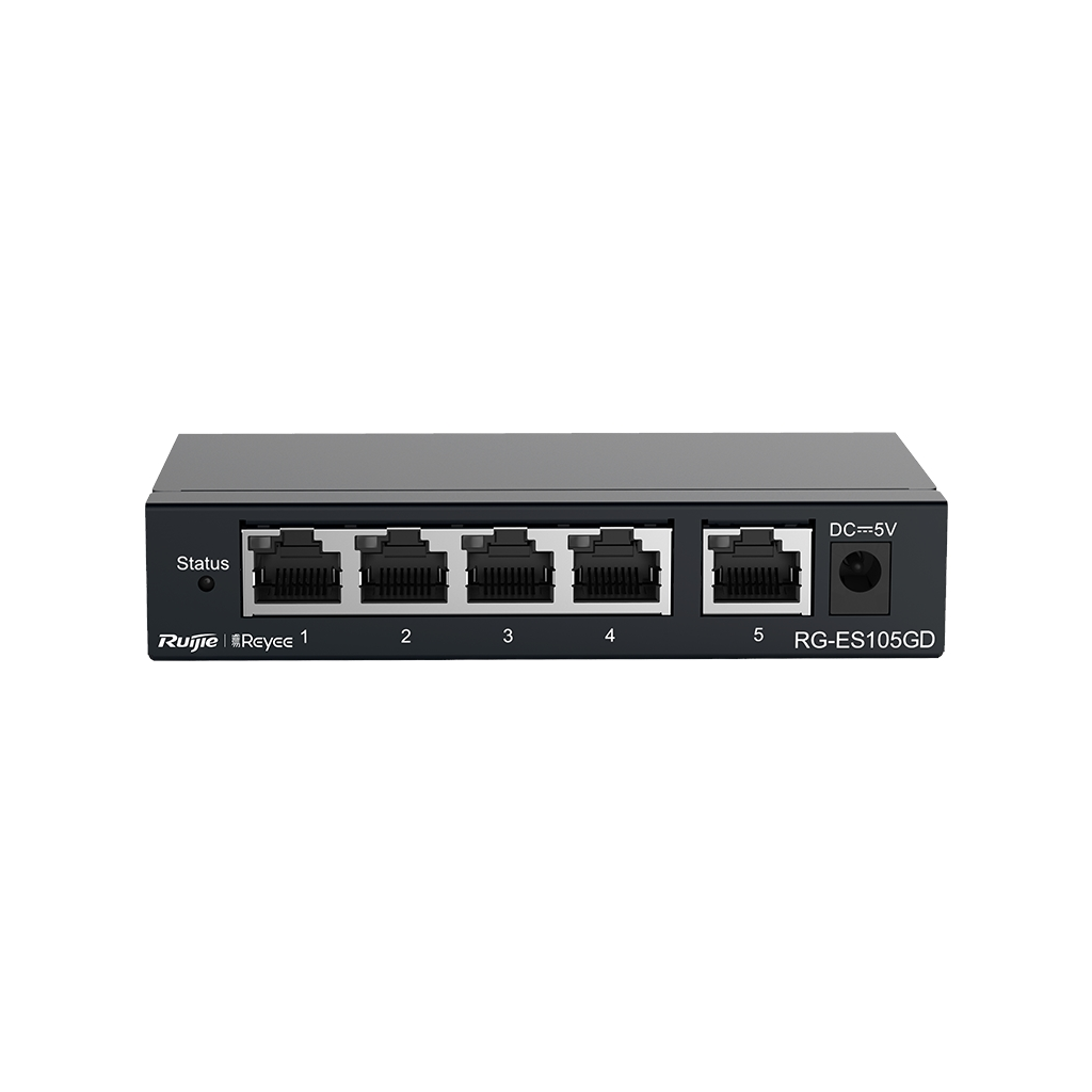 RUIJIE REYEE RG-ES105GD 5 Port GigaBit Switch Metal Kasa
