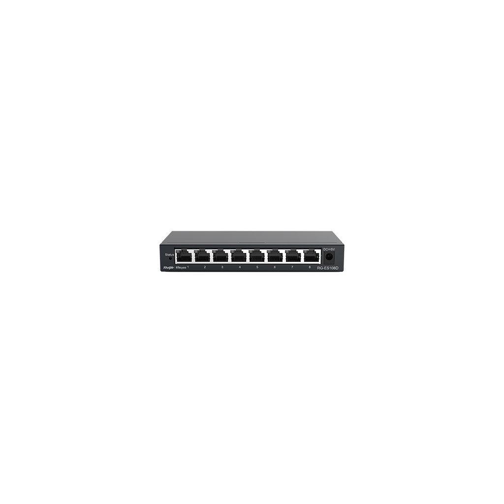 RUIJIE REYEE RG-ES108GD 8 Port GigaBit Switch Metal Kasa