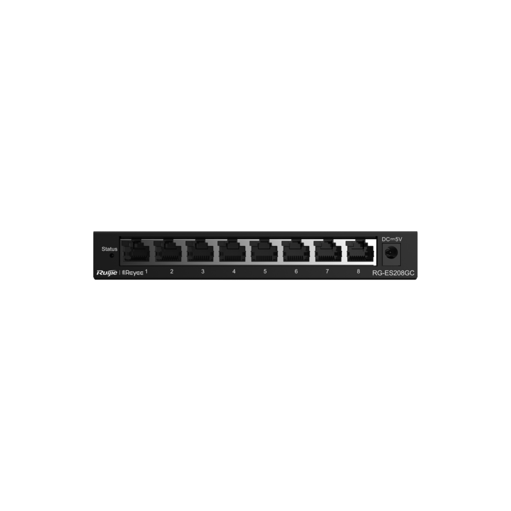 RUIJIE REYEE RG-ES208GC 8 Port GigaBit , Colud Yönetilebilir Switch Metal Kasa
