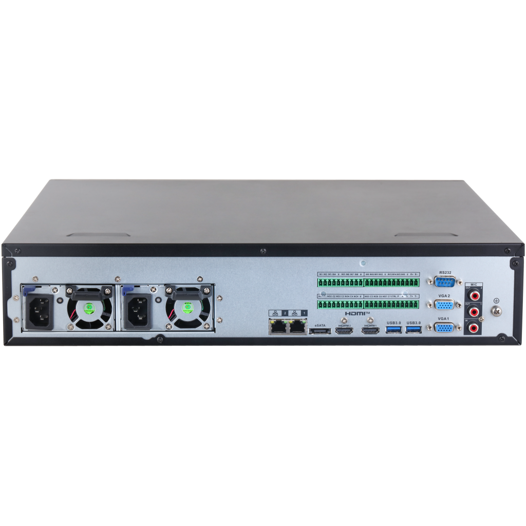 DAHUA NVR5864RH-XI, 64Kanal, 32Mpix, H265+, 8 HDD Desteği, 1080P Kayıt, 512Mbps Bant Genişliği, 2 Port GigaBit Lan, RAID 0/15/6/10, Çift Power Supply, NVR