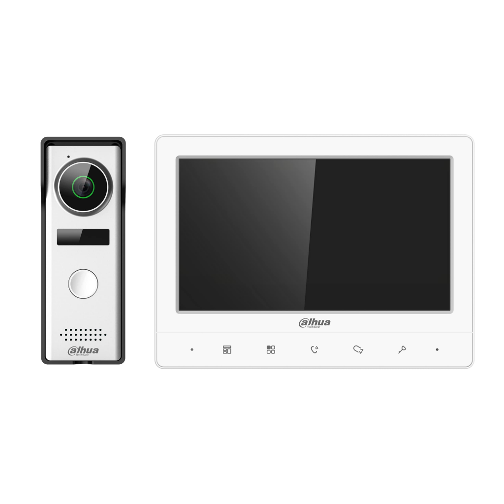 DAHUA KTA02, Analog, Villa Tipi, Görüntülü İnterkom Kit, 7 inç TFT Ekran, 1,3Mp Kamera, Analog Villa Kit