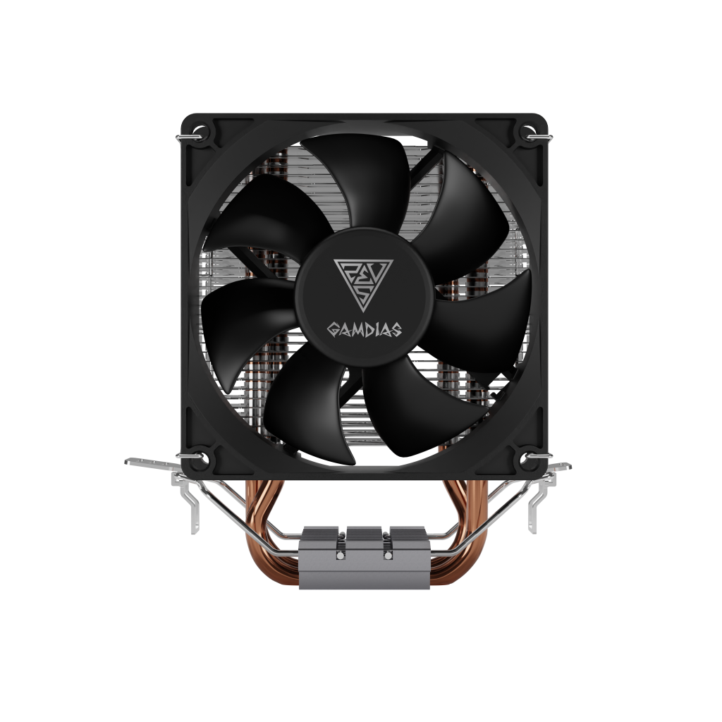 GAMDIAS BOREAS E1-210 MONO, 92mm, CPU Kule Tipi Hava Soğutma, Doğrudan Temas Teknolojisine Sahip 2 adet Gelişmiş Bakır Isı Borusu (AMD AM5 ve INTEL Tüm işlemciler ile uyumlu)
