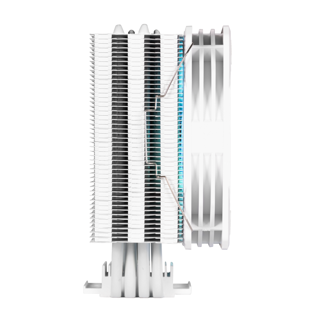 GAMDIAS BOREAS E1-410 WH, White Edition, 120mm, CPU Kule Tipi Hava Soğutma, Doğrudan Temas Teknolojisine Sahip 4 adet Gelişmiş Bakır Isı Borusu (AMD AM4-AM5 ve INTEL Tüm işlemciler ile uyuml