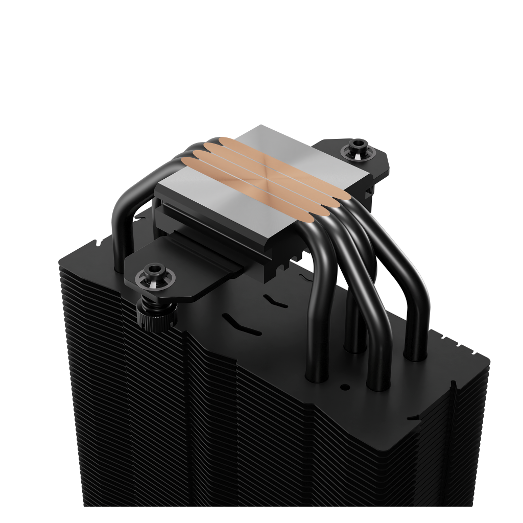 GAMDIAS BOREAS E2-410, Black Edition, 120mm, CPU Kule Tipi Hava Soğutma, Doğrudan Temas Teknolojisine Sahip 4 adet Gelişmiş Bakır Isı Borusu (AMD AM4-AM5 ve INTEL Tüm işlemciler ile uyumlu)