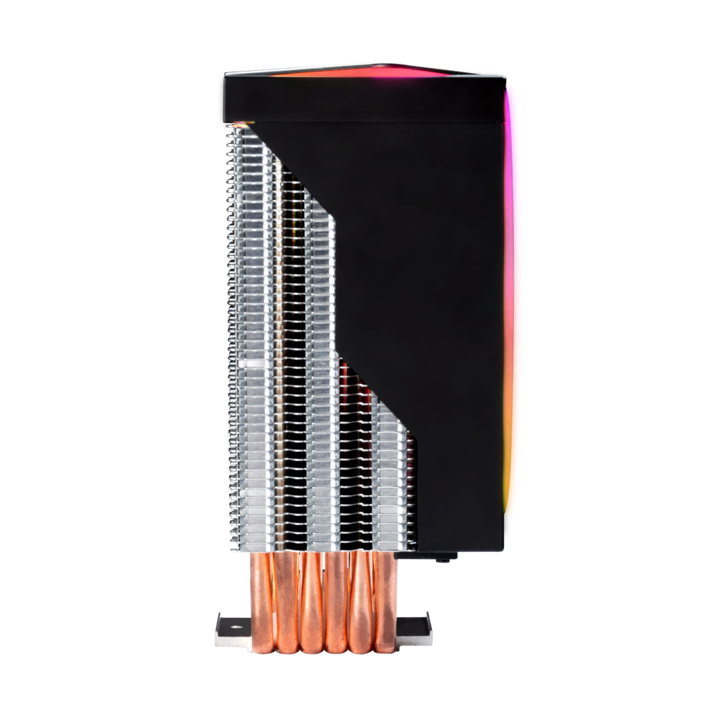 GAMDIAS BOREAS M1-610, LED Lights, 120mm, CPU Kule Tipi Hava Soğutma, Doğrudan Temas Teknolojisine Sahip 6 adet Gelişmiş Bakır Isı Borusu (AMD AM4-AM5 ve INTEL Tüm işlemciler ile uyumlu)