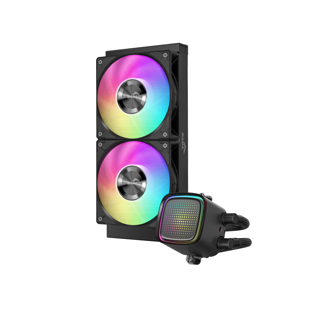 SAMA L50-240BK, Black, 240mm, 2x120mm ARGB Fan, CPU Sıvı Soğutma