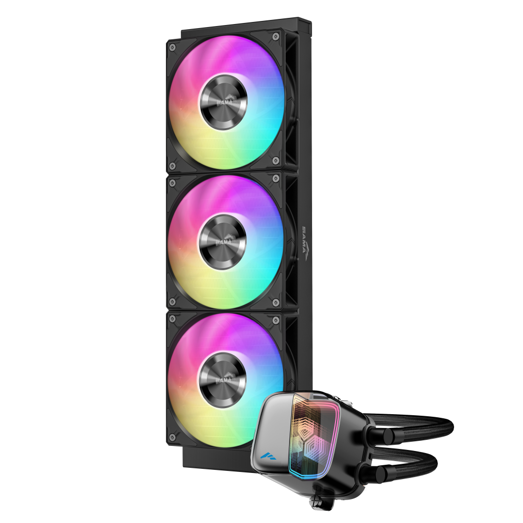 SAMA L70-360BK, Black, 360mm, 3x120mm ARGB Fan, CPU Sıvı Soğutma