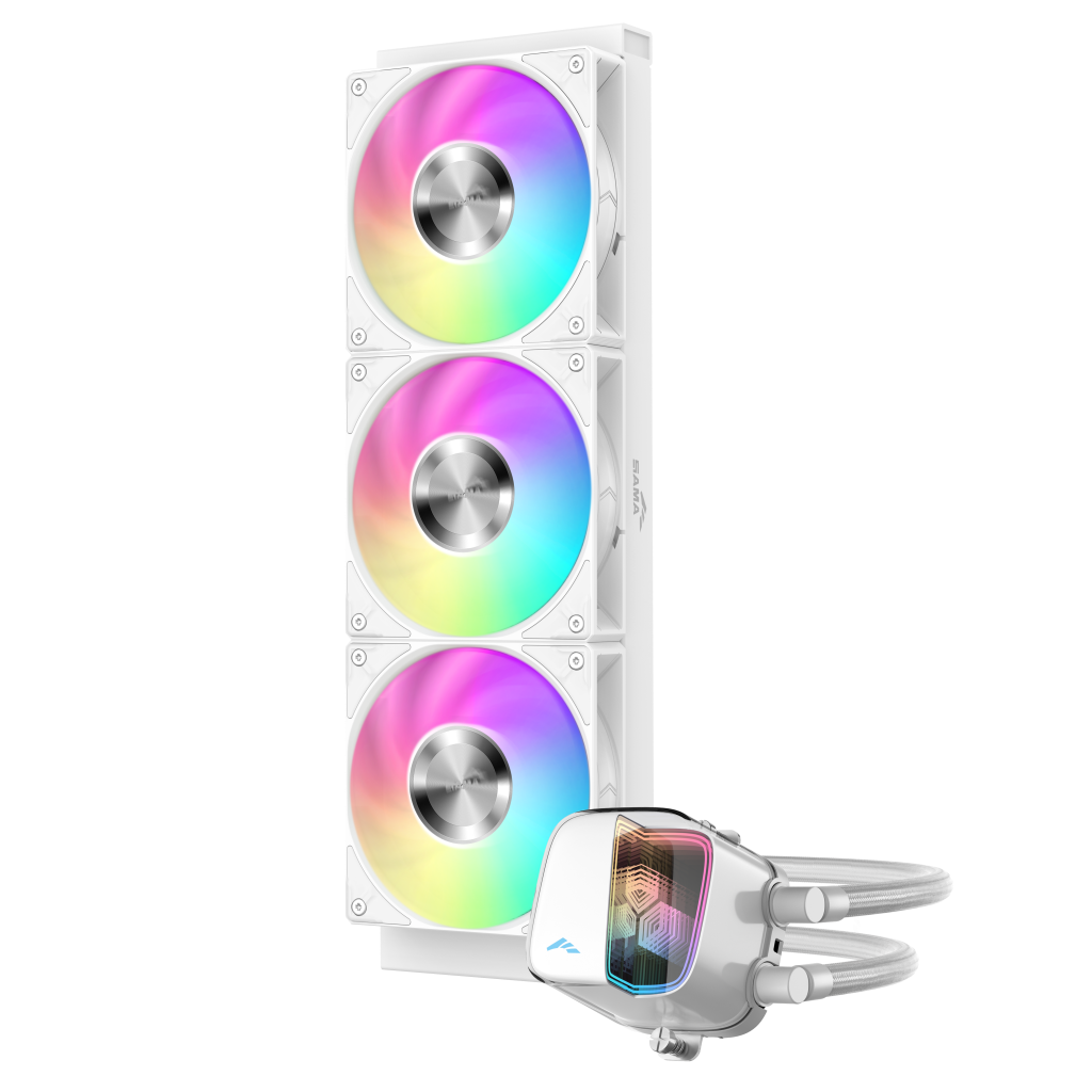 SAMA L70-360WH, White, 360mm, 3x120mm ARGB Fan, CPU Sıvı Soğutma