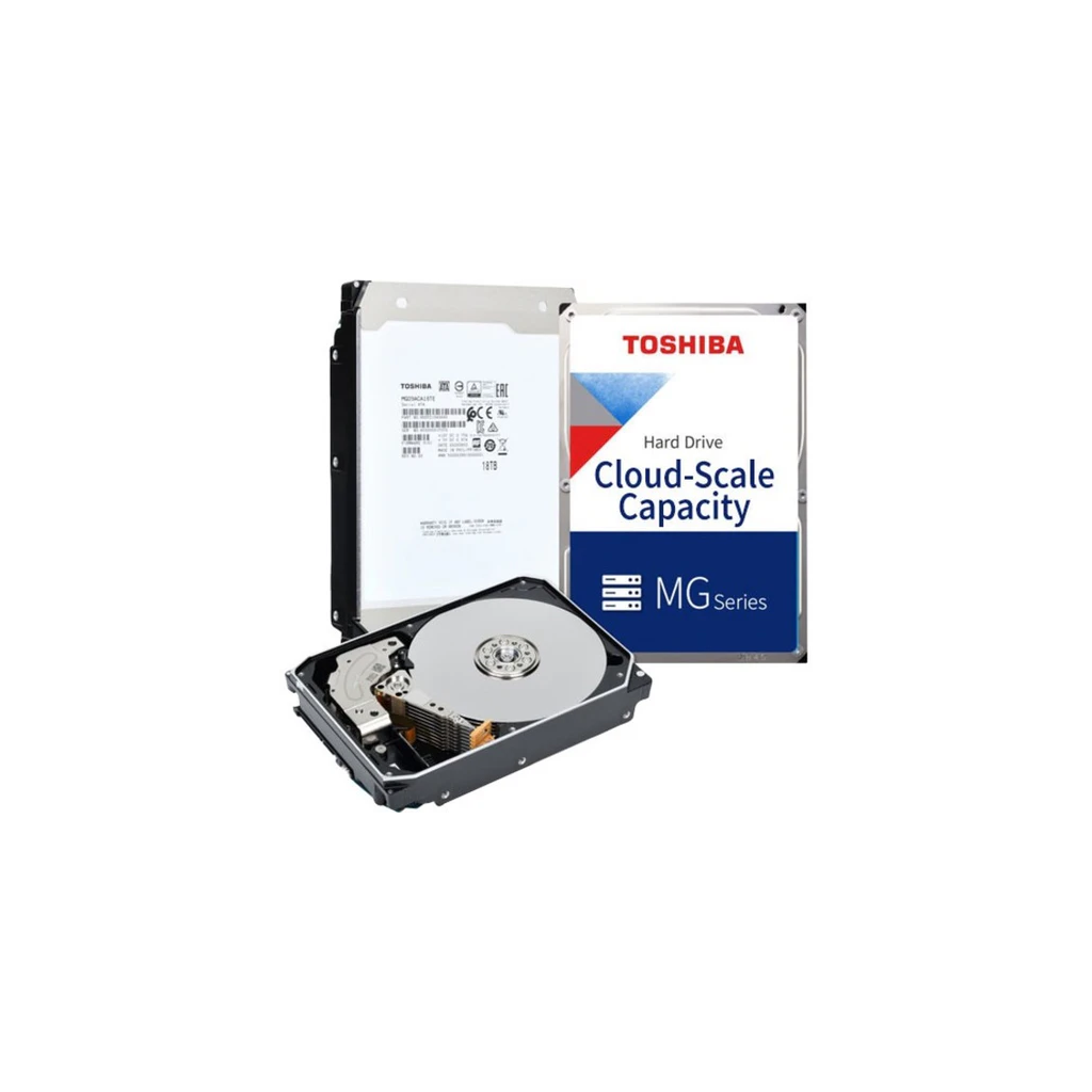 TOSHIBA ENTERPRISE, MG10ACA20TE, 3.5", 20TB, 512Mb 7200 Rpm, 7/24 Güvenlik, Data Center, Nas, Server, HDD (Türkiye Distribütörü Garantili)