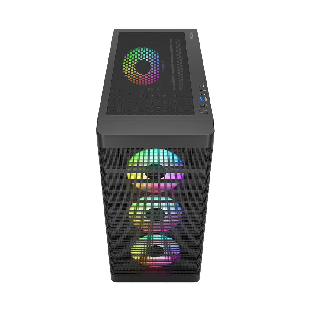 GAMDIAS ATHENA M3, 1600W, Tempered Glass, Type-C, Mesh Ön Panel, ARGB, ATX, Professional GAMING KASA