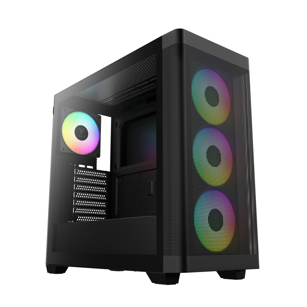 GAMDIAS ATHENA M3, 1600W, Tempered Glass, Type-C, Mesh Ön Panel, ARGB, ATX, Professional GAMING KASA