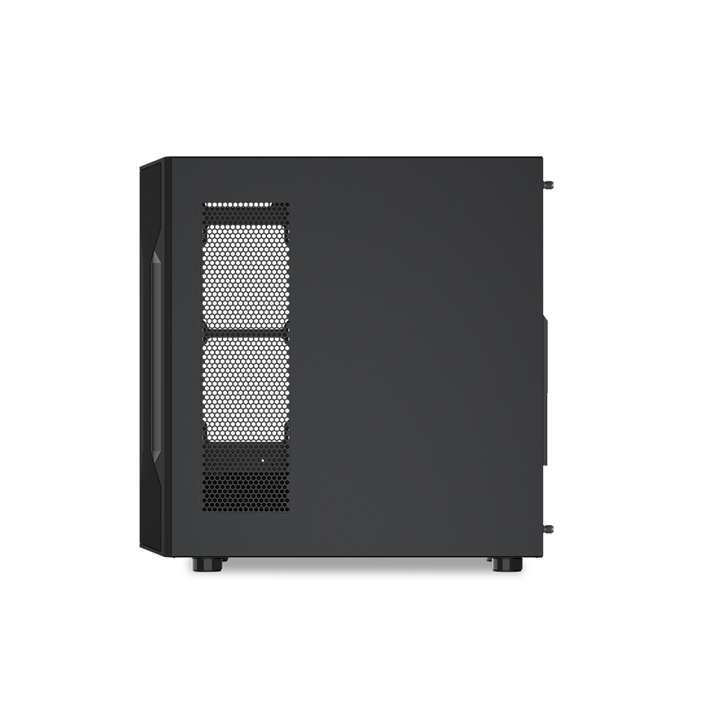 SAMA S40BK Black, H700BK 700W, 80 PLUS, Tempered Glass Panel, Mesh Ön Panel, Type-C, 4x120mm ARGB Fan, ATX, GAMING KASA