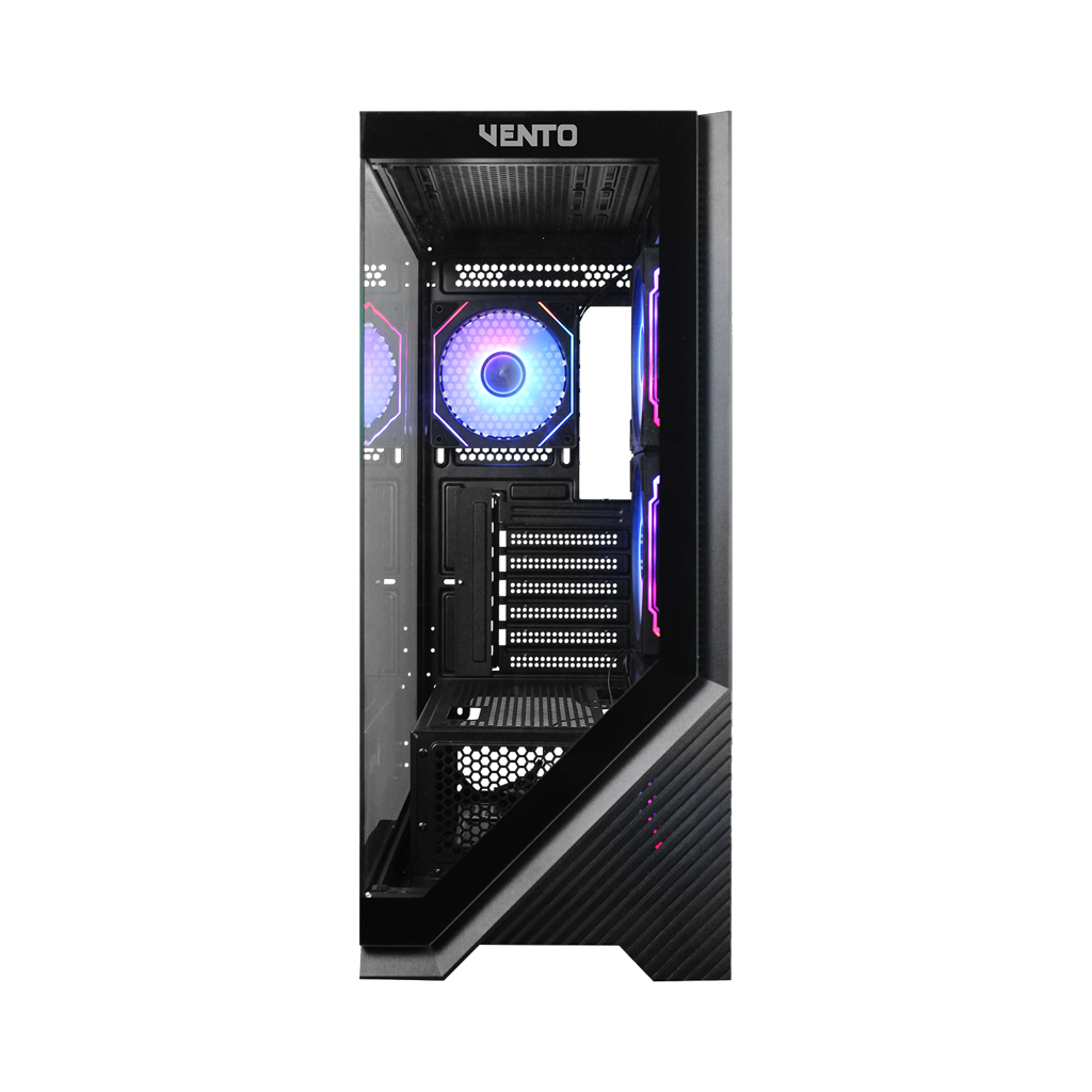 VENTO VG4202FLA ATX Tower, 850W 80+ Siyah, Temperli Cam, RGB, Mesh, ATX GAMING KASA