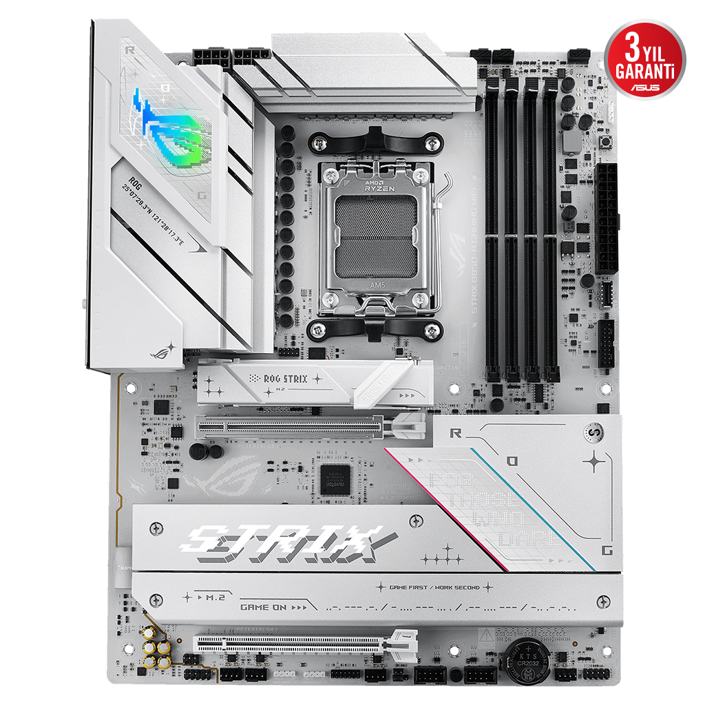 ASUS ROG STRIX B850-A GAMING WIFI7 NEO, 4xDDR5, 4xM.2, HDMI, DP, Type-C, PCIe 5.0, Wi-Fi 7, Bluetooth v5.4, AM5 Soket GAMING Anakart