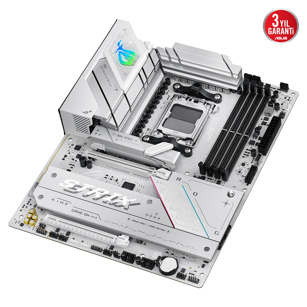 ASUS ROG STRIX B850-A GAMING WIFI7 NEO, 4xDDR5, 4xM.2, HDMI, DP, Type-C, PCIe 5.0, Wi-Fi 7, Bluetooth v5.4, AM5 Soket GAMING Anakart