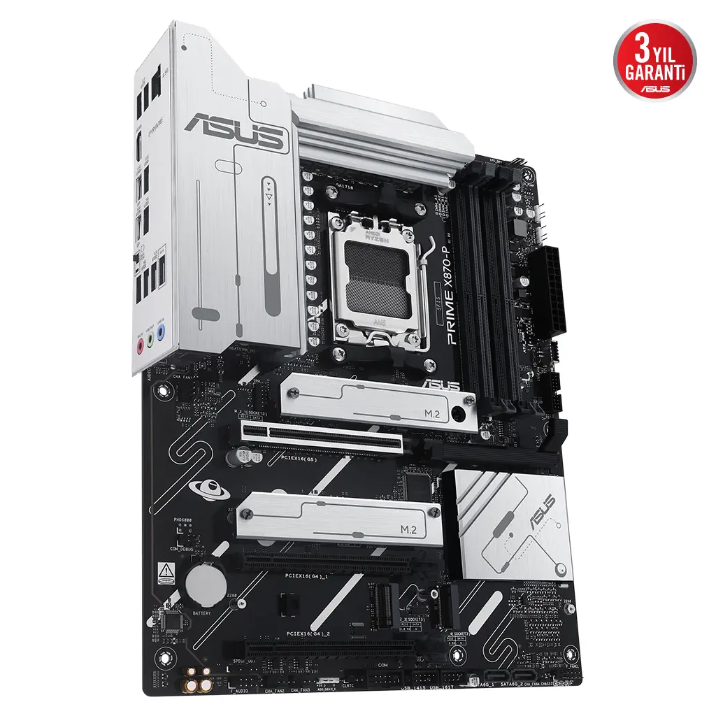 ASUS PRIME X870-P, 4xDDR5, 4xM.2, HDMI, DP, Type-C, AM5 Soket GAMING Anakart