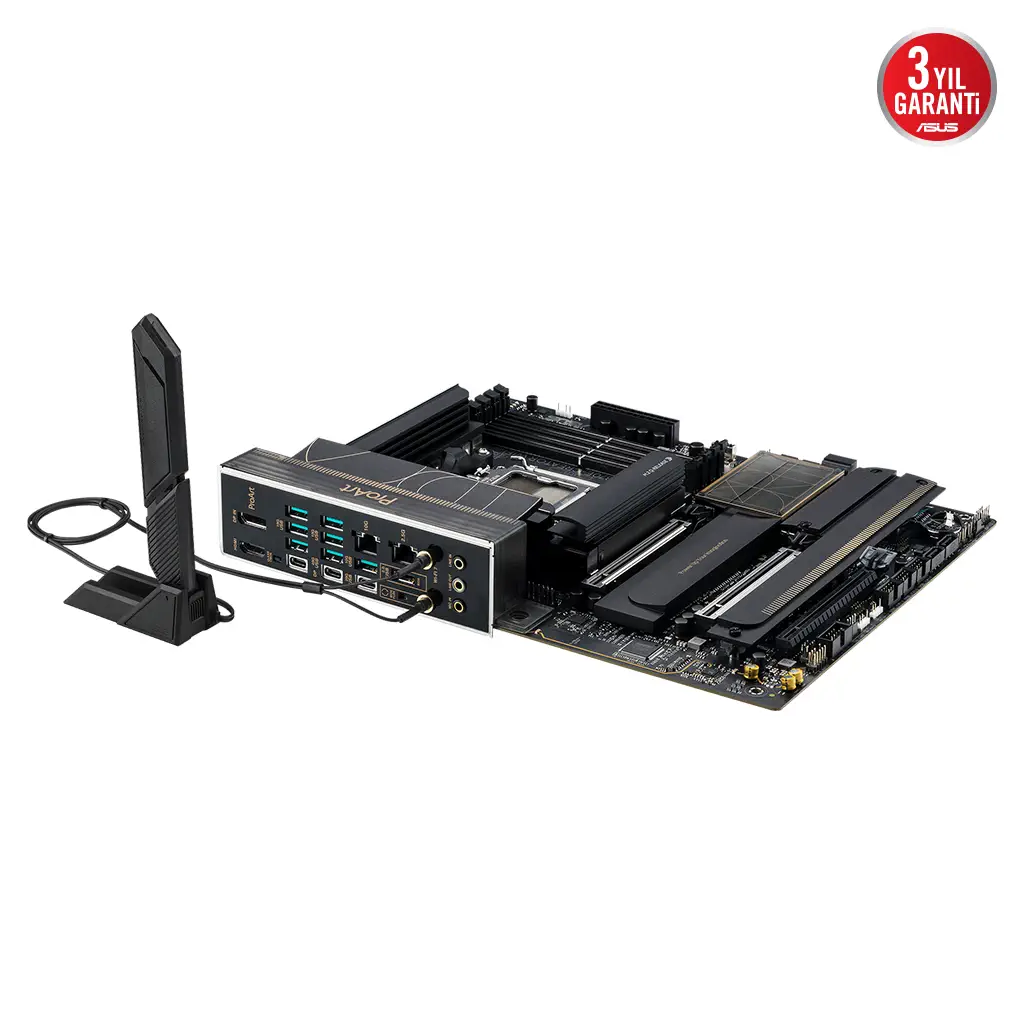 ASUS PROART X870E-CREATOR WIFI, 4xDDR5, 4xM.2, HDMI, DP, Type-C, PCIe 5.0, Wi-Fi 7, Bluetooth v5.4, AM5 Soket GAMING Anakart