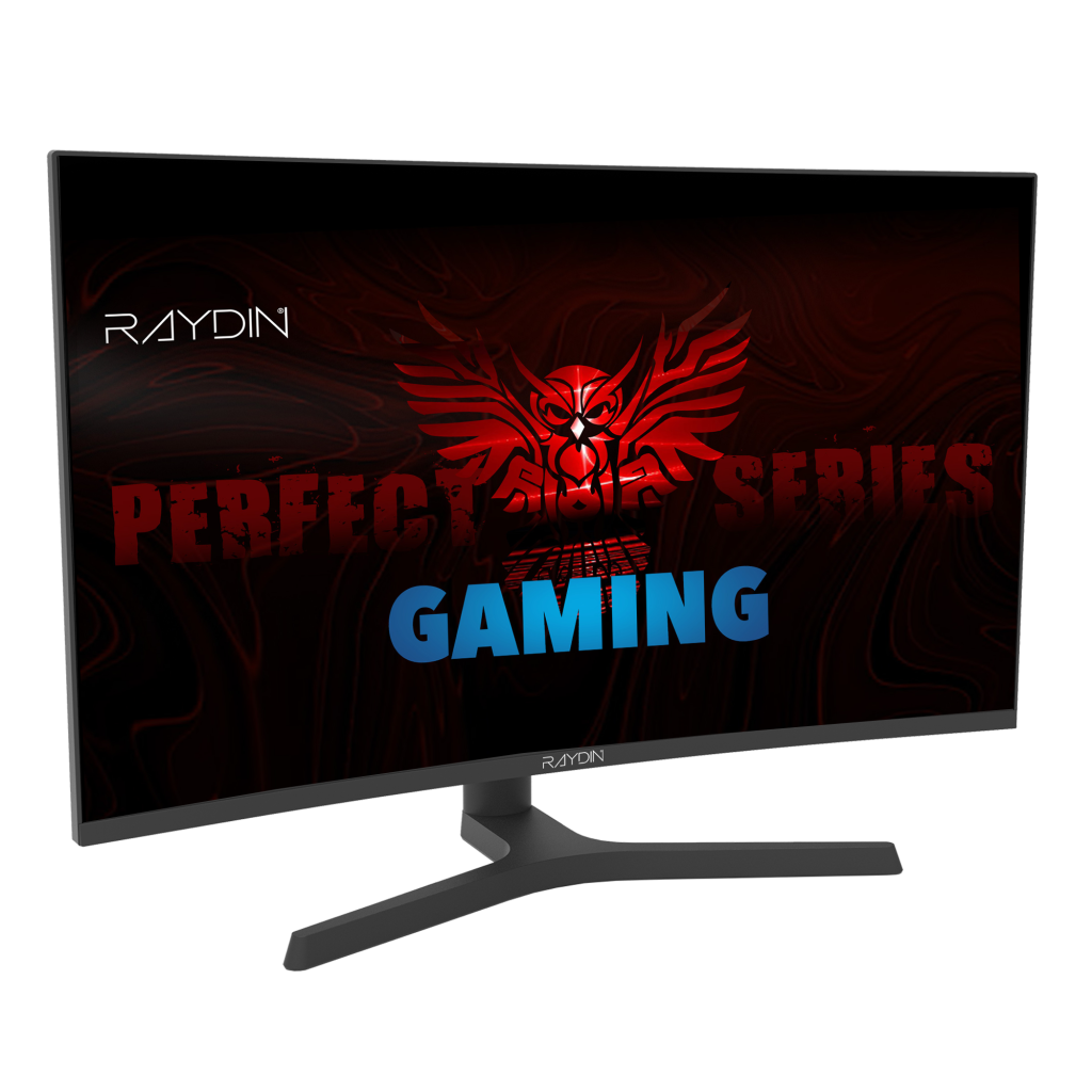 RAYDIN EG27RFA-300HZ, 27", 1ms, 300Hz, Full HD, 350 nits, 2xHDMI, DP, Hoparlör, VA LED, R1500 Curved, Yükseklik Ayarlı Ayak, Frameless, FreeSync Gaming Monitör