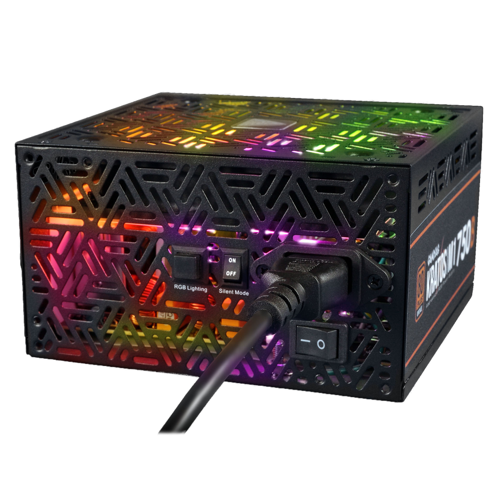 GAMDIAS KRATOS M1-750B, 750W, 80+ Bronze, Aktif PFC, RGB, GAMING, ATX, Power Supply (PSU)