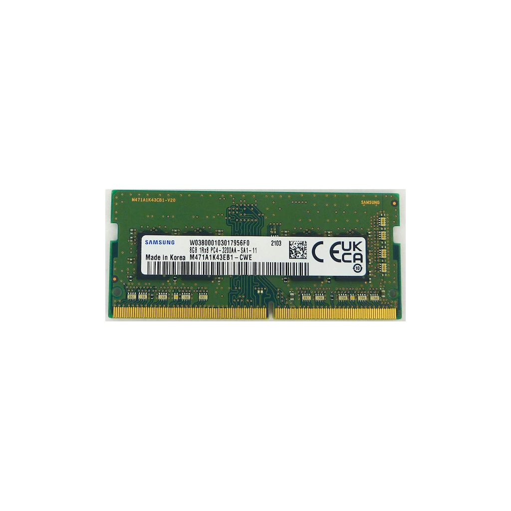 Samsung SAMSO3200/8, 8GB, DDR4, 3200MHz, 1.2V Notebook Ram (M471A1K43EB1-CWE)