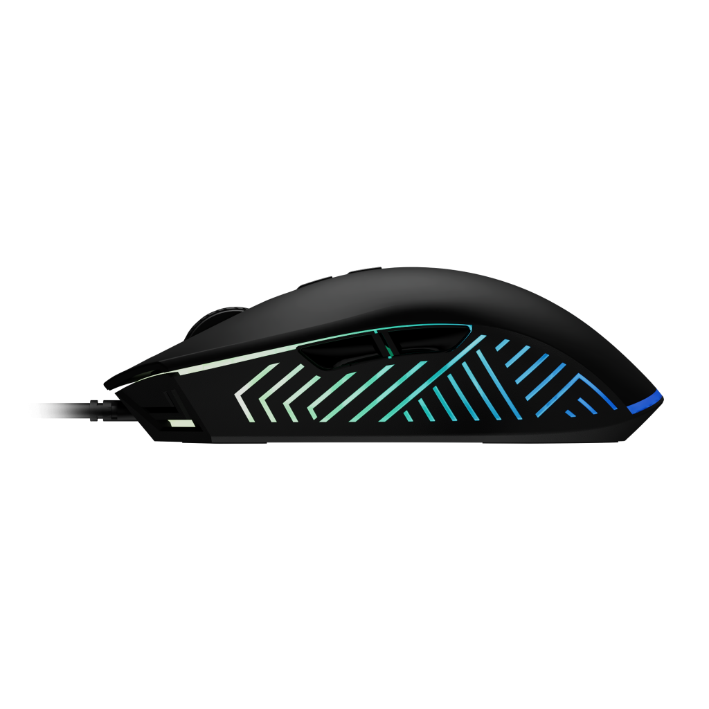 GAMDIAS ZEUS E4, RGB Aydınlatma, USB Kablolu, 7 Programlanabilir Buton, Gaming Mouse, 7.200 DPI, Siyah