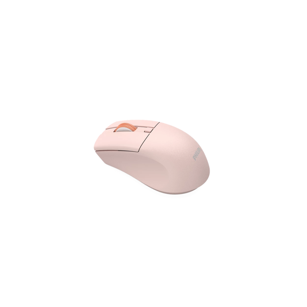 PHILIPS SPK7528P, SESSİZ, Pembe, USB Nano 2,4Gh ve Bluetooth Kablosuz, 1600dpi, Optic, 3 Tuşlu, Ergonamik, Sessiz Click, Mouse