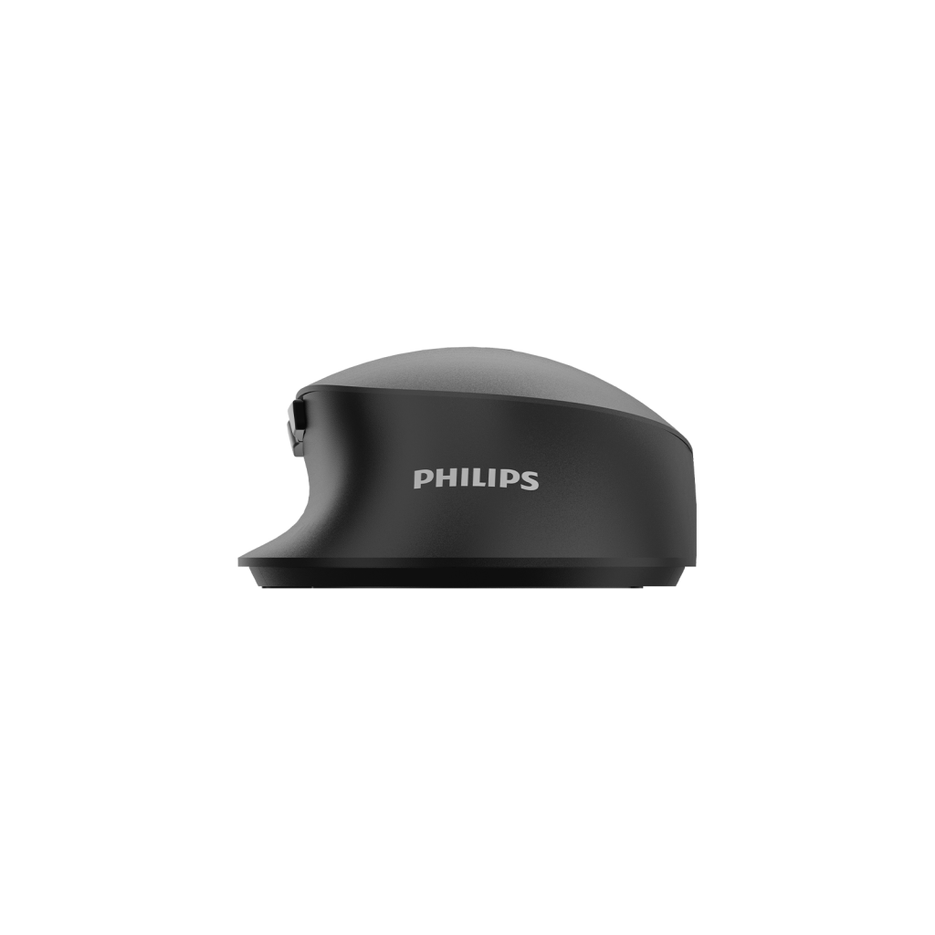 PHILIPS SPK7607B, Siyah, USB Nano 2,4Gh ve Bluetooth Kablosuz, 3200dpi, Optic, 7 Tuşlu, Sessiz Click, Mouse