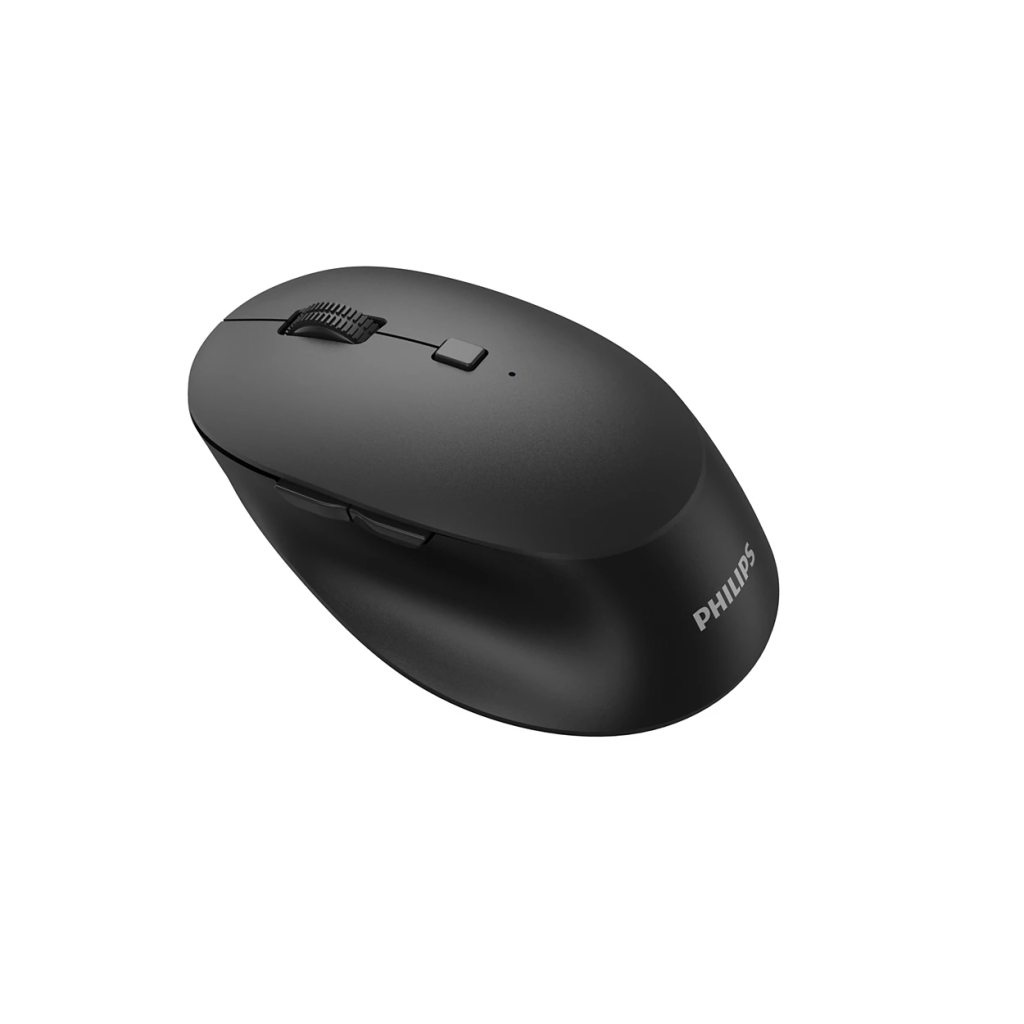 PHILIPS SPK7607B, Siyah, USB Nano 2,4Gh ve Bluetooth Kablosuz, 3200dpi, Optic, 7 Tuşlu, Sessiz Click, Mouse