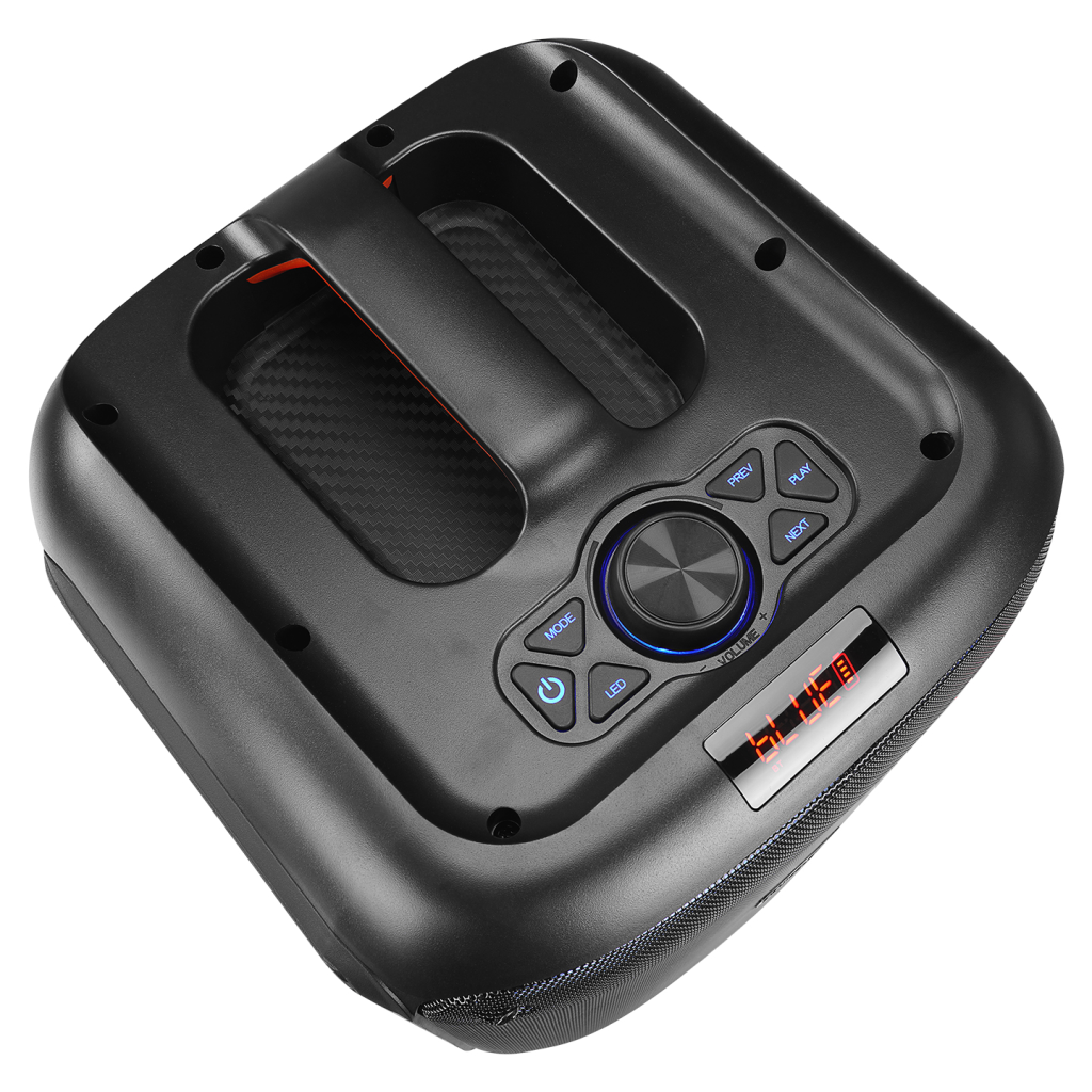 MIKADO MD-BT51 BOMBIX, 60W, Taşınabilir, BT/USB/TF/TWS, RGB Aydınlatma, Dahil Batarya, Toplantı, Parti, Açık Hava Speaker. Kablolu Mikrofon Hediyeli