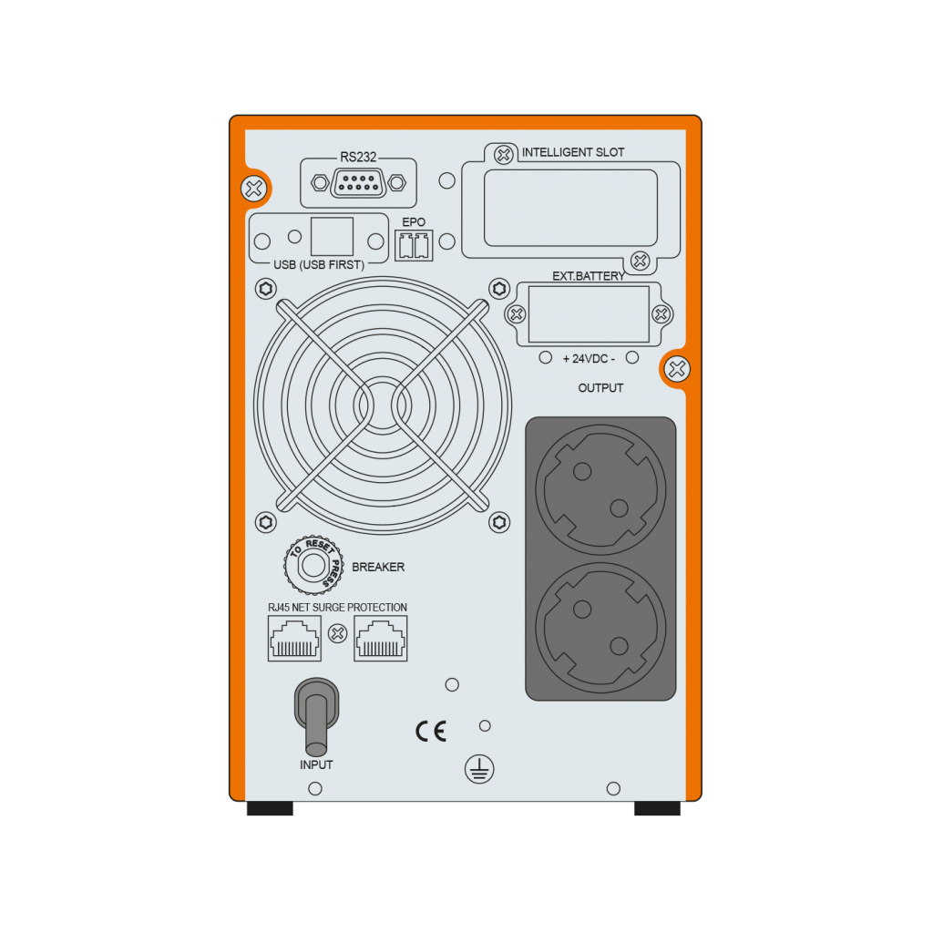 MAKELSAN Powerpack SE 1 KVA Online UPS(2x7A Akü)