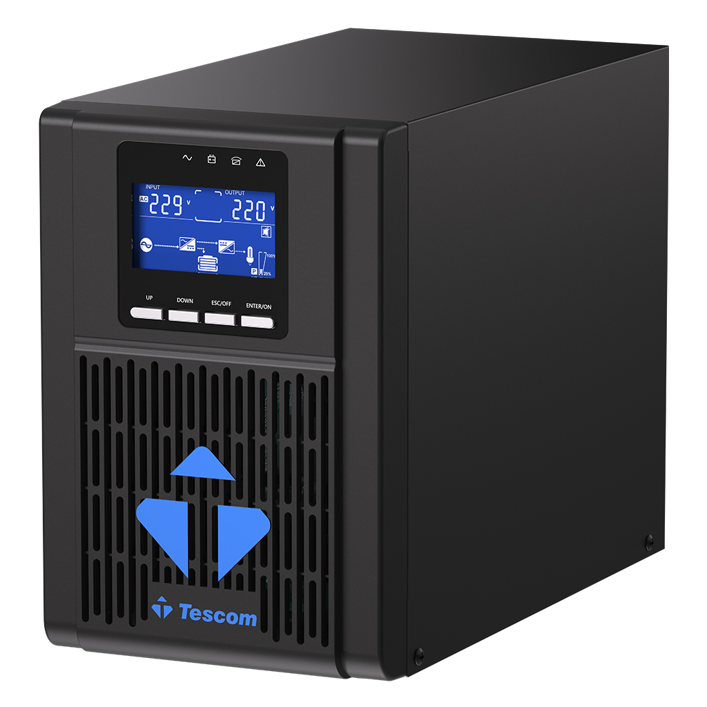 TESCOM NeoLine 1000, 1 KVA Online 1F/1F UPS, (900040313) (2x7A Akü)