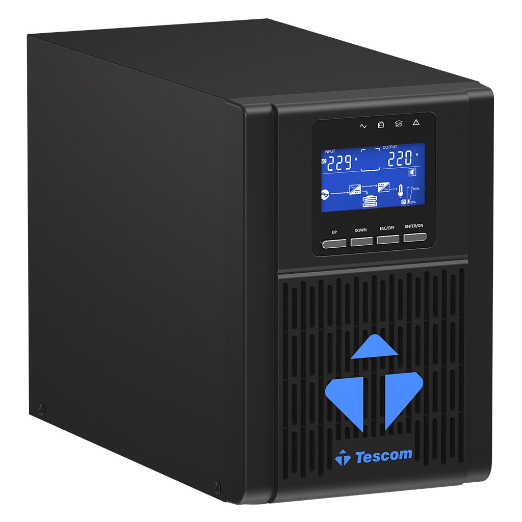 TESCOM NeoLine 1000, 1 KVA Online 1F/1F UPS, (900040100) (2x9A Akü)