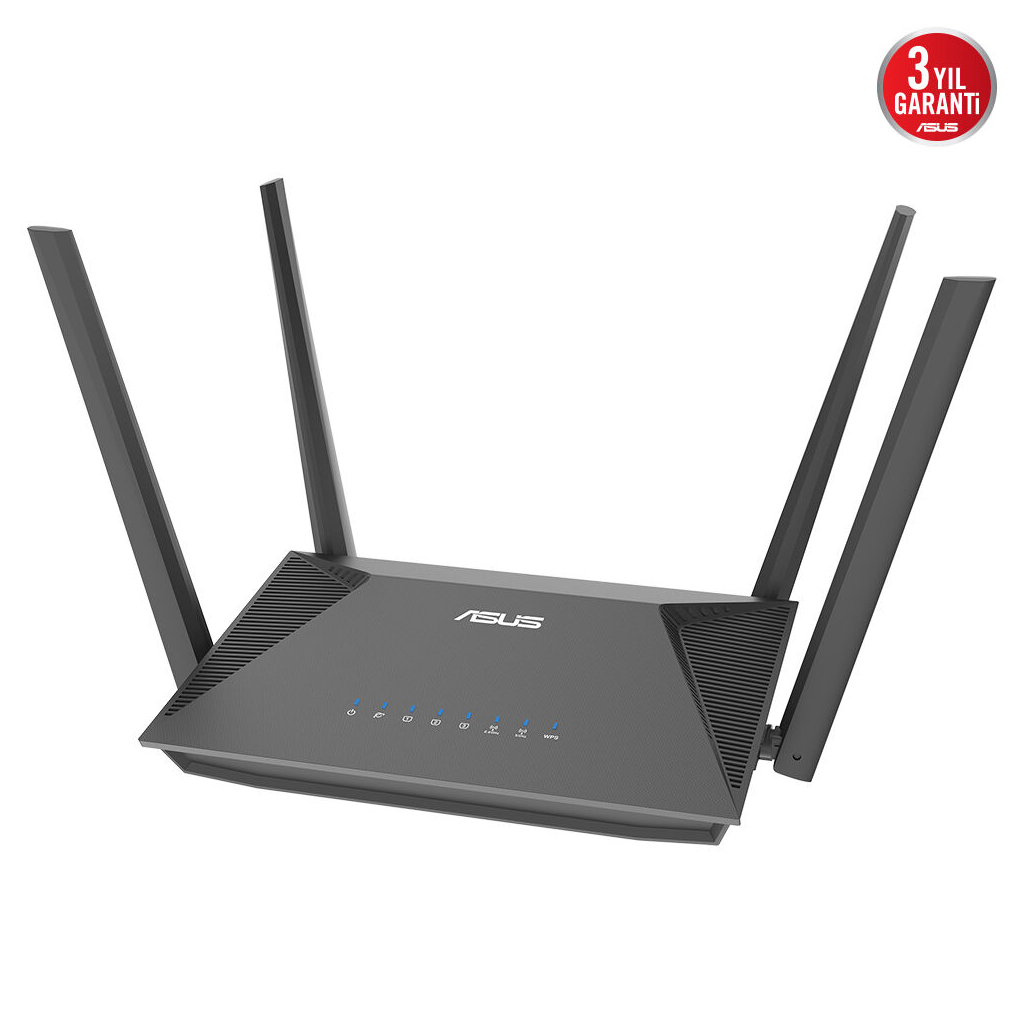 ASUS RT-AX52 Pro, AX3000, 3 Port, 3000Mbps, Dual Band, WİFİ 6, AiMesh, Extendable Router