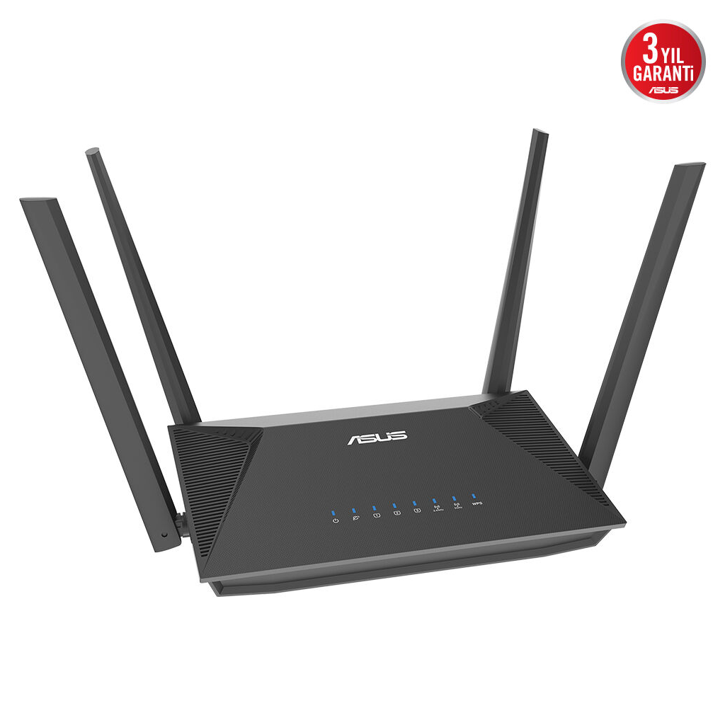 ASUS RT-AX52 Pro, AX3000, 3 Port, 3000Mbps, Dual Band, WİFİ 6, AiMesh, Extendable Router