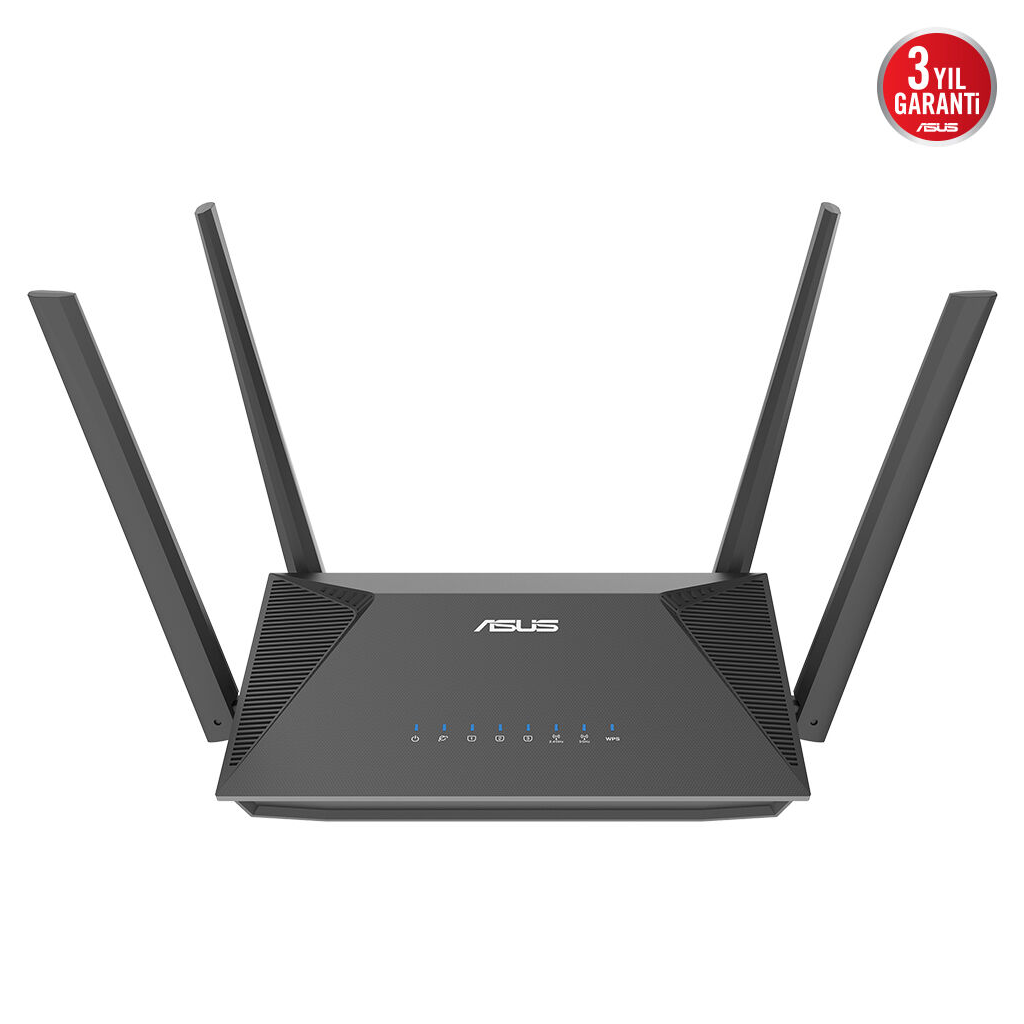 ASUS RT-AX52 Pro, AX3000, 3 Port, 3000Mbps, Dual Band, WİFİ 6, AiMesh, Extendable Router
