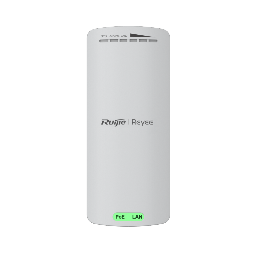 RUIJIE Reyee RG-EST100-E, 2Port, 300Mbps, 2.4Ghz, Pasif PoE, Dış Ortam, Noktadan Noktaya PTP, Acces Point, Kutu İçeriği 2 Adet, (500m)