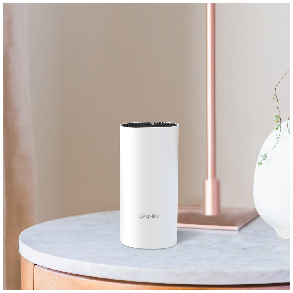 TP-LINK DECO E4, AC1200, Tekli Mesh, 1200Mbps, Dual Band, 2Port Megabit Lan, 140m2 Çekim Alanı, Router, Geniş Alan İnternet Ağı Sağlayıcısı