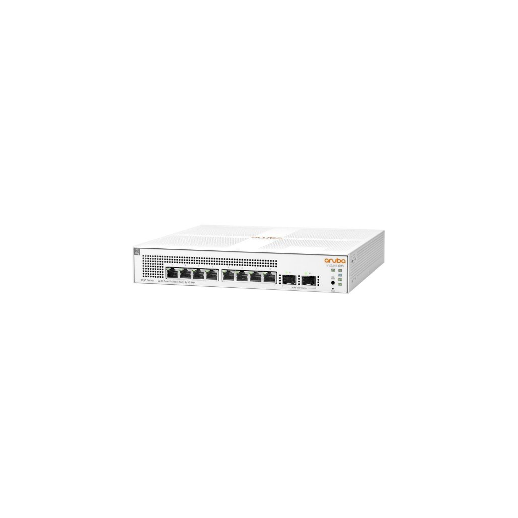 HP Aruba Instant On, JL681A, 1930-8G, 8Port, GigaBit, PoE 124W, 2 Port Gigabit SFP, Yönetilebilir, Rack Mount Switch