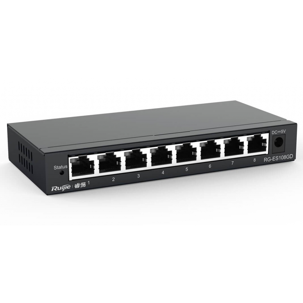 RUIJIE REYEE RG-ES108GD 8 Port GigaBit Switch Metal Kasa