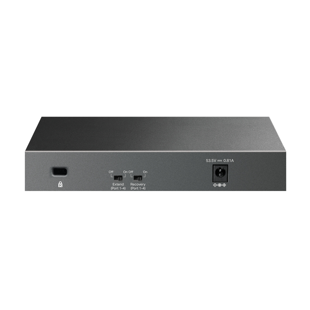 TP-LINK LS106LP, Green Tech, 6 Port, MegaBit, 4 Port PoE 41W, Metal Kasa, Yönetilemez, Masaüstü Switch