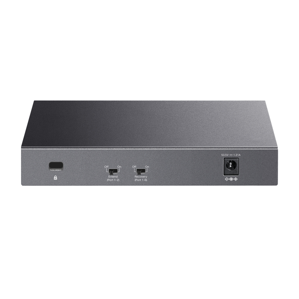 TP-LINK LS108GP, Green Tech, 8 Port GigaBit, PoE 62W, Yönetilemez, Metal Kasalı Switch