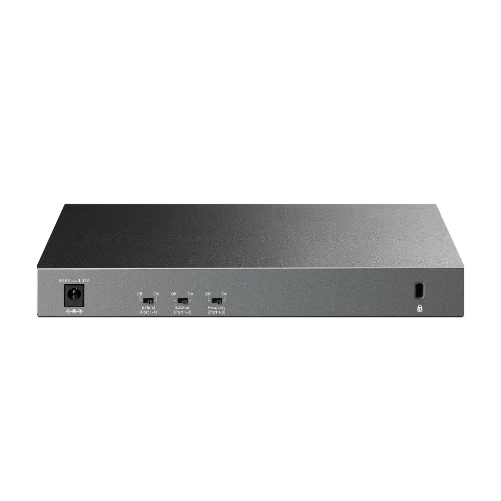 TP-LINK LS1210GP, Green Tech, 8 Port Gigabit, PoE 61W, 1 Port Gigabit Uplink, 1 Port Gigabit SFP, Yönetilemez Masaüstü Switch