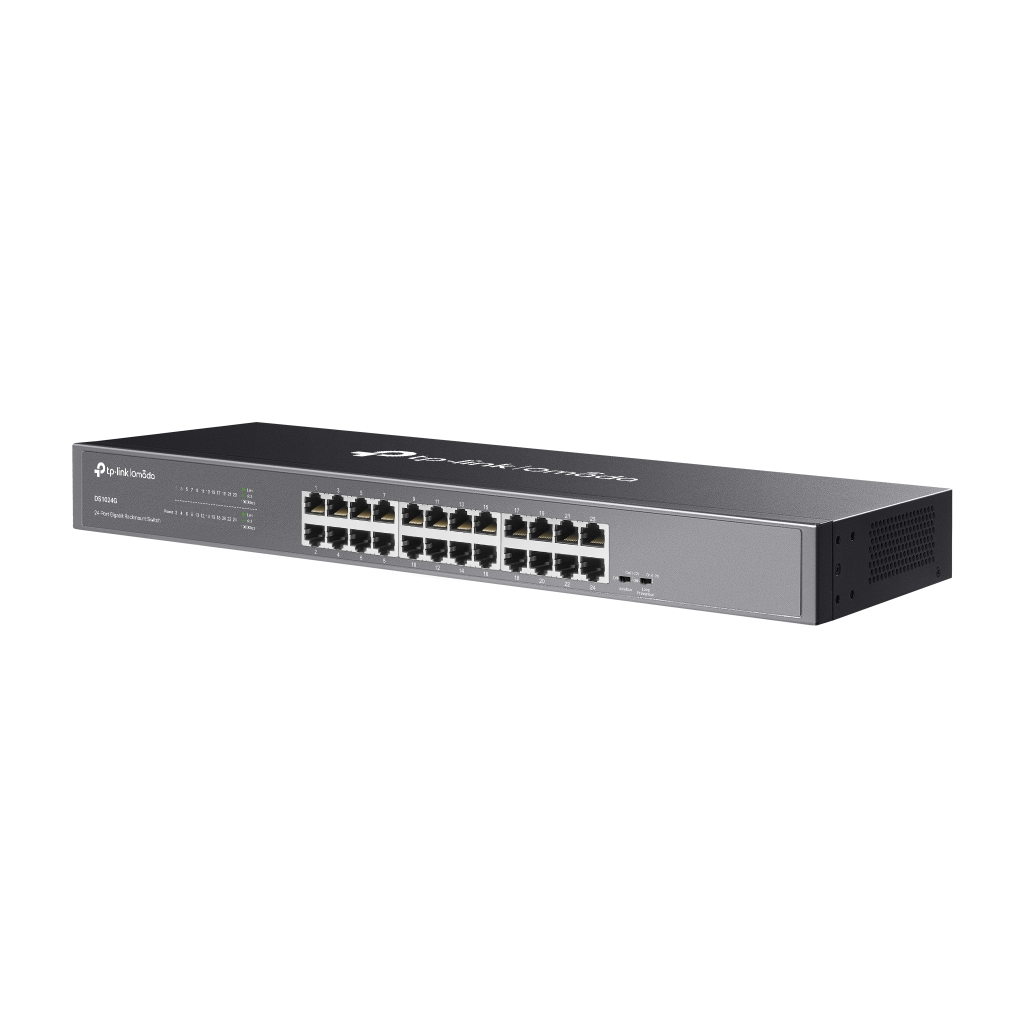 OMADA DS1024G, 24 Port Gigabit, Yönetilemez, Rackmount Metal Kasa Switch